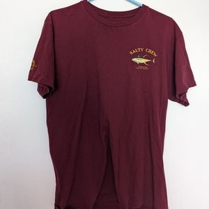 Maroon Salty Crew Shirt